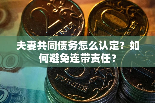 北京夫妻共同债务怎么认定？如何避免连带责任？