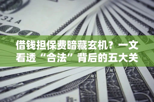 北京借钱担保费暗藏玄机？一文看透“合法”背后的五大关键陷阱