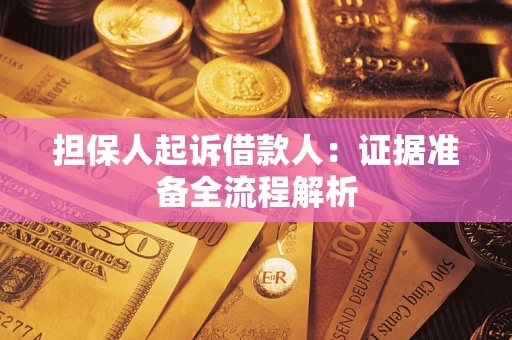 北京担保人起诉借款人：证据准备全流程解析
