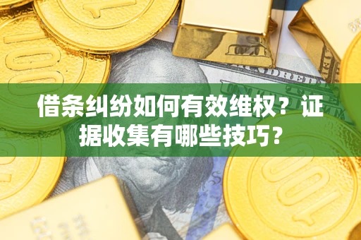 北京借条纠纷如何有效维权？证据收集有哪些技巧？